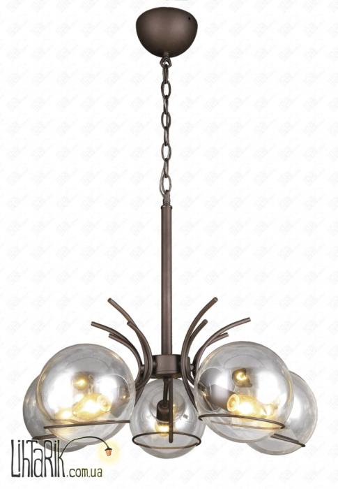 Подвесная люстра со стеклянными плафонами 74990807-5 BR