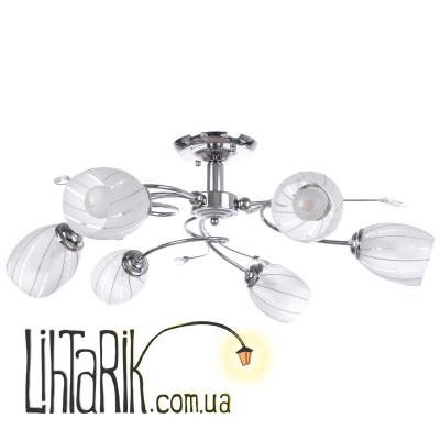 LK-219S/6 E14 CH Люстра потолочная (Brille L53-021)