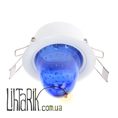 HDL-G58/8-1 BLUE светильник точечный декоративный (Brille 167002)