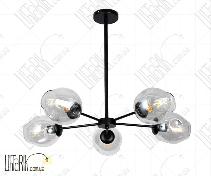 Levistella потолочна люстра 7526039-5 BK CL (7526039-5 BK+CL)