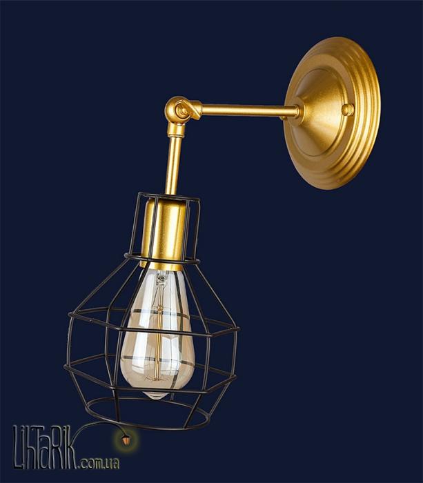 Levistella настенный светильник 707W116F-1 GD+BK