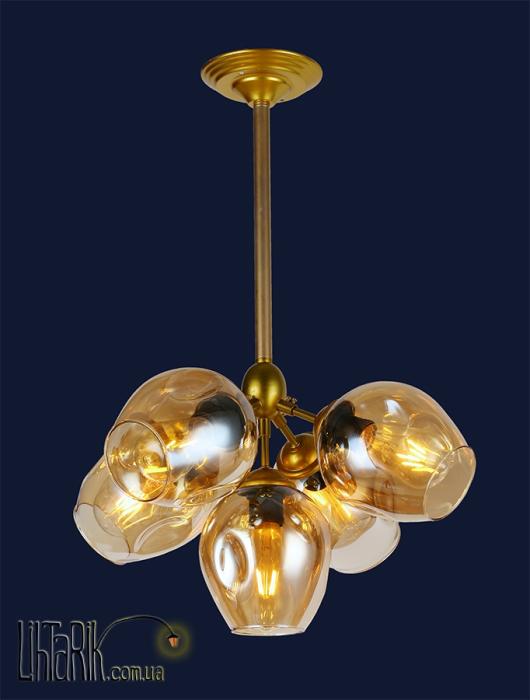 Levistella Подвесная люстра 756LPR660005-5 GD+BR