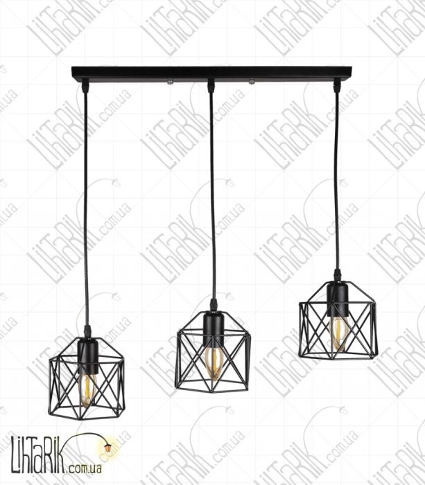 Levistella Потолочный светильник 756PR101F-3 BK (500)