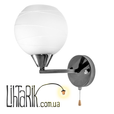 LK-605W/1 E27 BK бра (Brille 26-949)