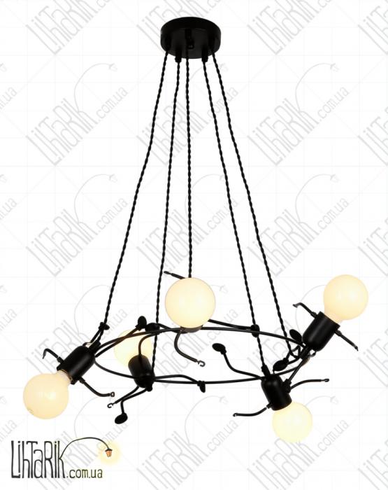 Levistella подвесной светильник 720P26016-5S BK