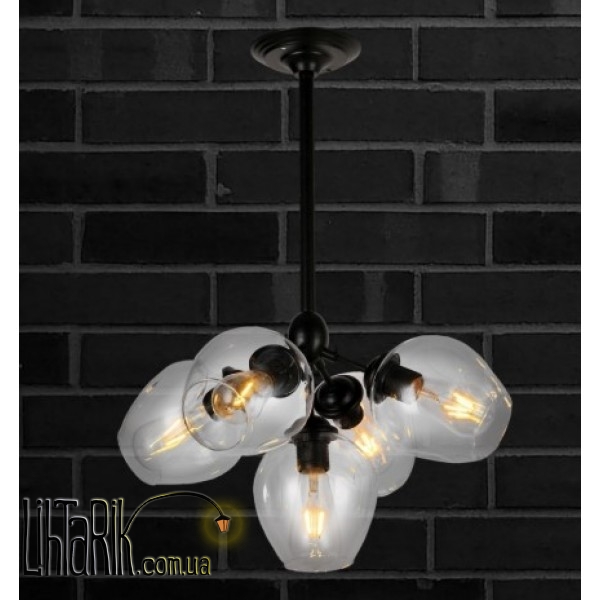 Levistella потолочная люстра 756LPR66005-5 BK CL (756LPR66005-5 BK+CL)