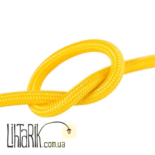 Levistella Провод в тканевой оплетке желтый