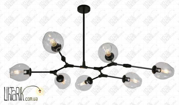 Levistella потолочная люстра 752L7731-7 BK+CL