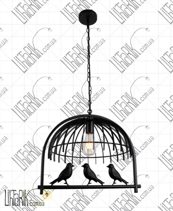 Подвес с птичками в стиле лофт 761NZ01-1