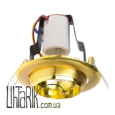 RO-50C SB/G светильник точечный поворотный (Brille 161252)