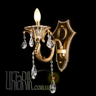 BCL-342W/1 E14 Бра хрустальное свеча (Brille L144-003)