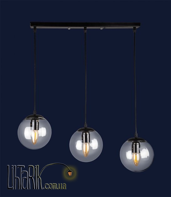 Levistella подвесной светильник 756PR150F-3 BK CL (500) (756PR150F-3 BK+CL (500))