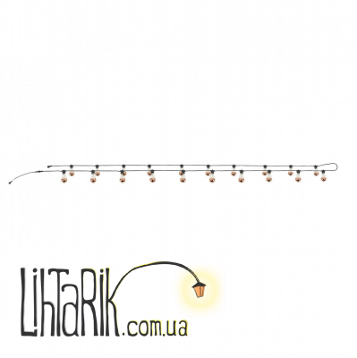 HD-122S/20 E27 BK подвес, 10m (Brille 23-835)