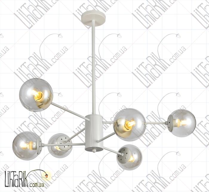 Levistella потолочная люстрая 7526033-6 WH CL (7526033-6 WH+CL)