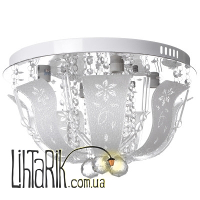 BCL-651S/4 E14+LED RGB умная Люстра большая с подсветкой (Brille 22-767)