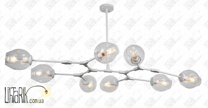 Levistella потолочная подвесная люстра 752L7731-8 WH CL (752L7731-8 WH+CL)
