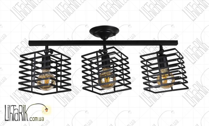 Levistella прпотолочный светильник 756XPR104F-3 BK