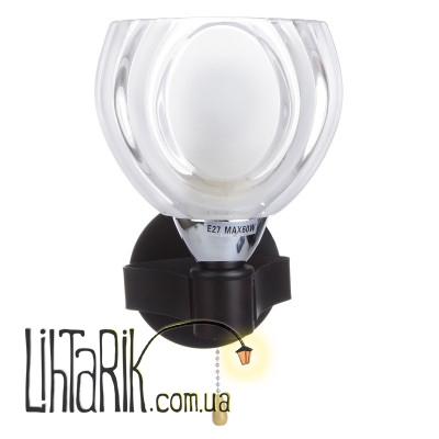 LK-249W/1 E27 CH+W Бра с выключателем (Brille L66-077)
