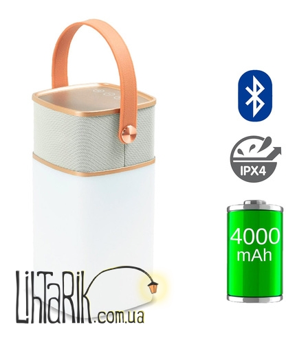 Портативная колонка c подсветкой NOUS H4 Gold