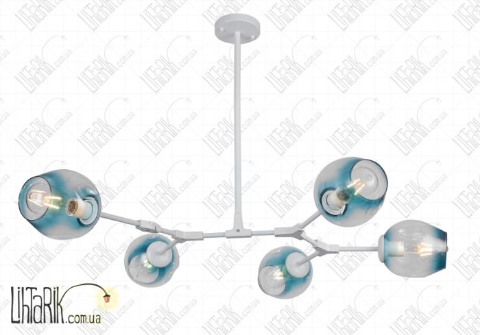 Levistella потолочная подвесная люстра 752L7731-5 WH BL (752L7731-5 WH+BL)