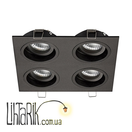 Потолочный светильник Zuma Line CHUCK DL4 SQUARE 20069-BK