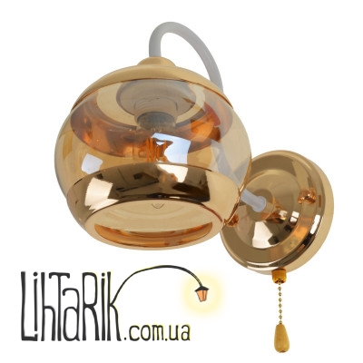 LK-661W/1 E27 WH+FG бра (29-124)