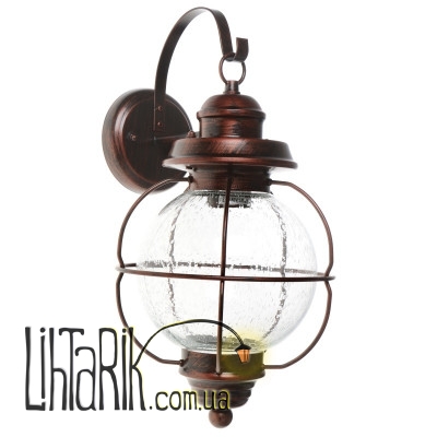 GL-103 AM RED/BK Светильник уличный настенный (Brille 34-068)