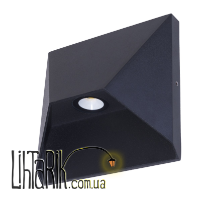 AL-284/6W BK LED IP54 подсветка (Brille 34-301)