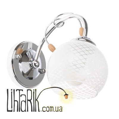 LK-235W/1 E14 CH бра (Brille L53-054)