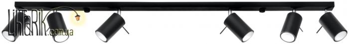 SOLLUX LIGHTING Светильник припотолочный RING 6L Czarny SL.0334