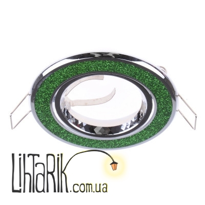 HDL-DT 32 ShGREEN/CHR светильник точечный (Brille 163931)