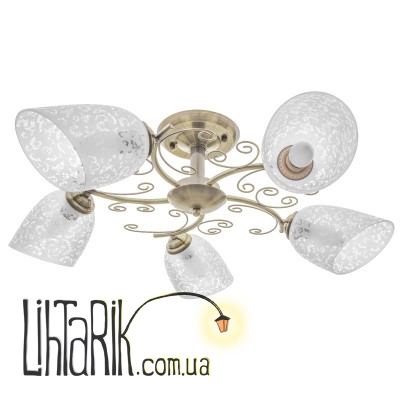 LK-579S/5 E27 AB люстра (Brille 23-175)