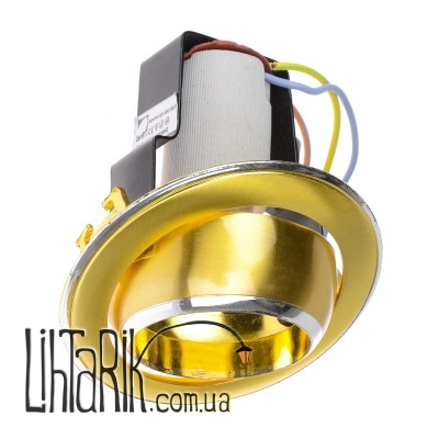 RO-50A SB/G светильник точечный поворотный (Brille 161256)