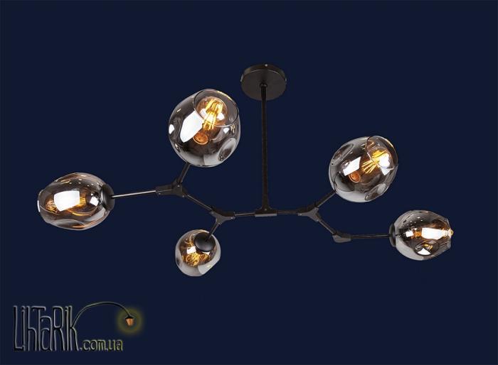 Levistella Подвесная люстра 756LPR0231-5 BK+BK