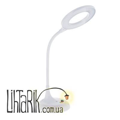 SL-107 LED 8W WH настольная лампа светодиодная (Brille 33-318)