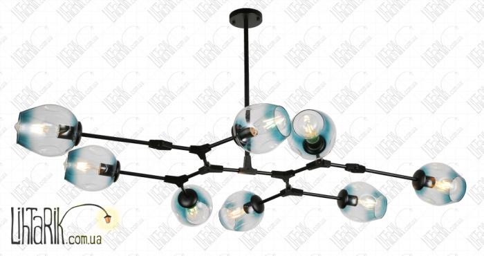 Levistella потолочная подвесная люстра 752L7731-8 BK BL (752L7731-8 BK+BL)