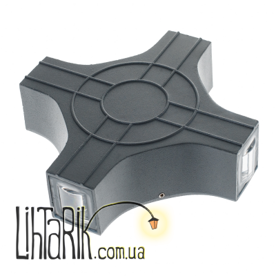 AL-267/4х3W NW LED IP54 DGY подсветка (Brille 34-260)