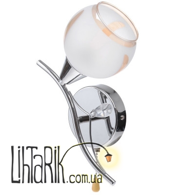 LK-243W/1 E14 CH Бра с выключателем (Brille L66-010)