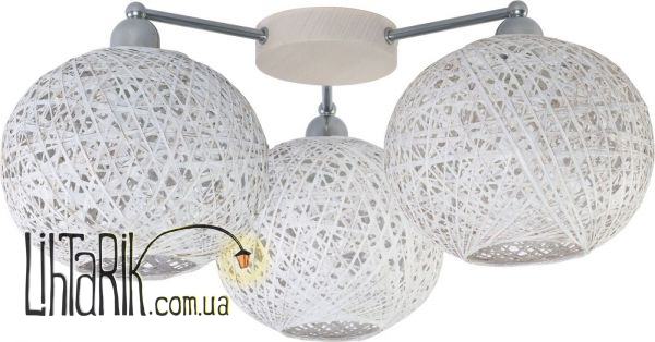 TK Lighting BACKAZ white 3 plafon - 1858