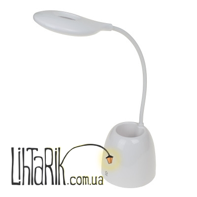 SL-94 LED 4W WH настольная лампа светодиодная с USB разъемом (Brille 33-304)