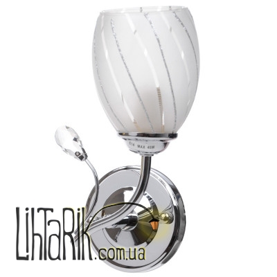 LK-222W/1 E14 CH бра (Brille L53-026)