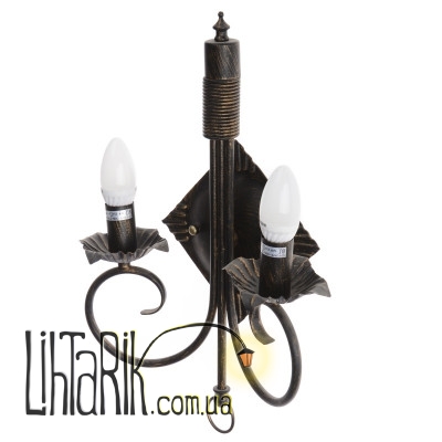 BKL-069W/2 plomyk бра свеча (Brille 180477)