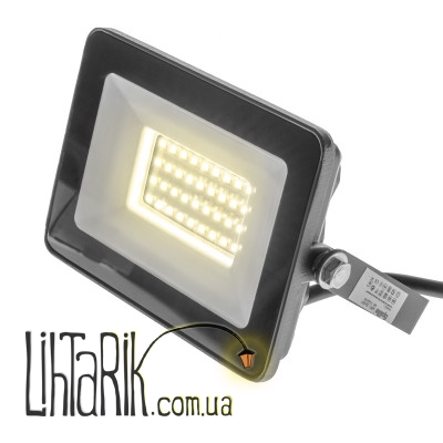 HL-22/30W SMD NW IP65 Прожектор led черный SMD 5730 (Brille 32-507)