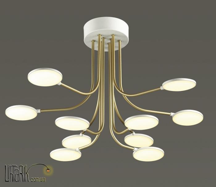 Auhilon Светильник припотолочный MASSIMO 10p WH-GO (C8575-10L)