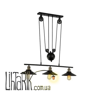 Потолочный подвесной светильник Carlo De Santi с гирей на три лампы 504005940