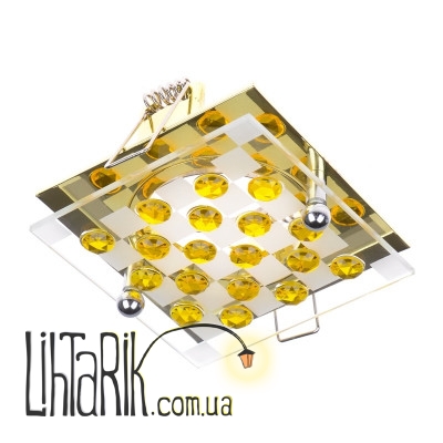 HDL-G120 PB/YELLOW светильник точечный декоративный (Brille 162231)