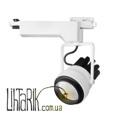 LED-412/30W CW WH/BK COB Трековый led светильник (Brille 32-072)