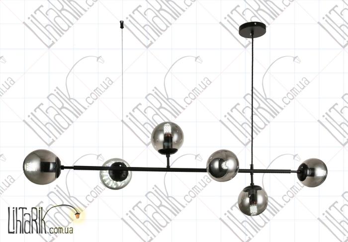 Levistella потолочная люстра 909XL3046-6 BK BK (909XL3046-6 BK+BK)