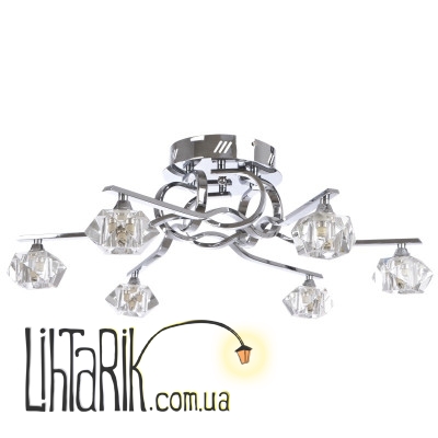 BR-372S/6 CHR Люстра галогенная потолочная (Brille YL227)