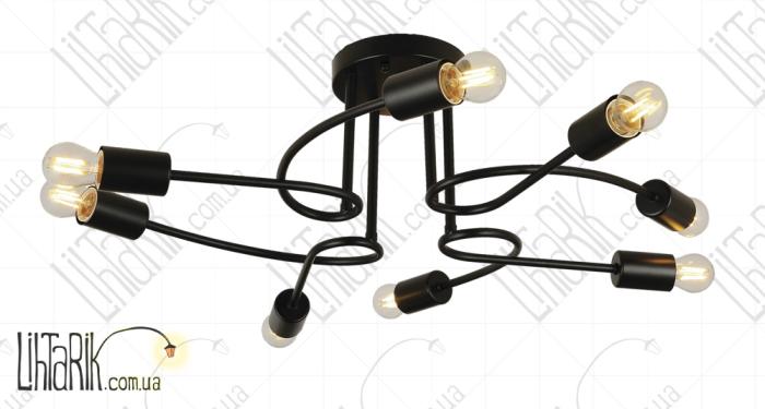Levistella потолочная люстра 761BZ08-8 BK